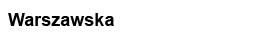Warszawska